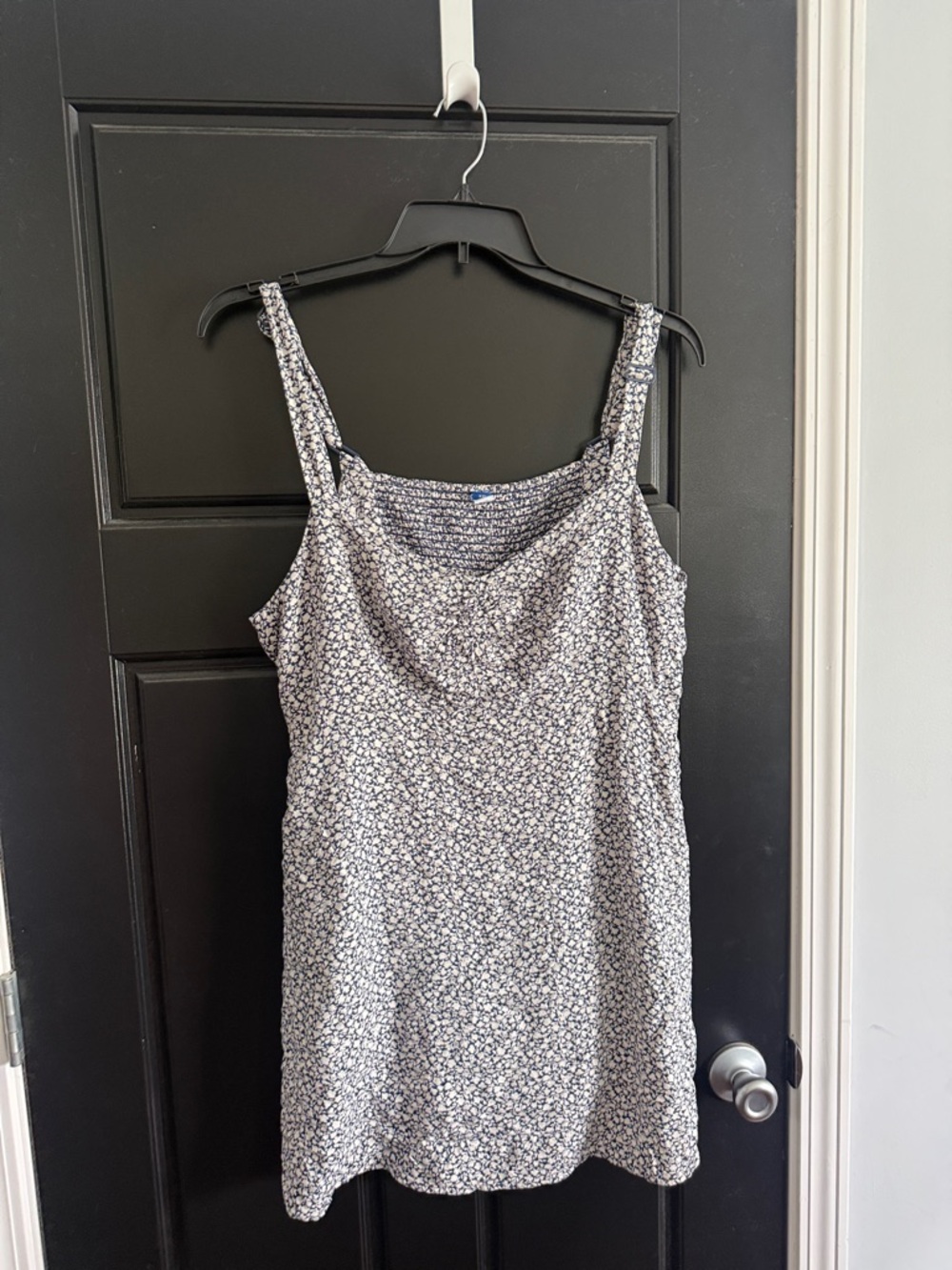 Floral Sundress in Navy and White